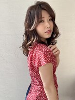 オーロ 西大寺店(ORO)&nbsp;フェミニンラテカラーのミディスタイル