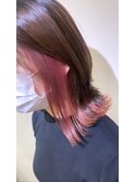 インナーカラー×ピンク