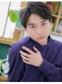 ■コンマヘアネイビーブラック束感ショート106-2戸頭20代30代