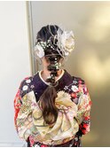 褒められる♪編みおろし二次会シニヨンヘアセット大人美人