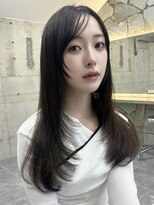 サイン 渋谷(SIGN) ザクザクレイヤーカット巻き方簡単ミディアムロング韓国表参道