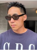 短髪スパイキーショートローフェード