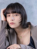 ヘアーメイクパウダー 天王寺寺田町店(Hair make powder)&nbsp;大人可愛い20代30代40代小顔ウルフレイヤーボブグレージュ