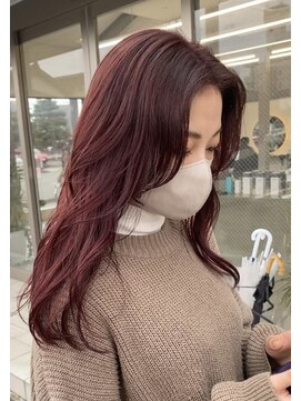 レノ 直江店(RENO) ブリーチ無しで作るカシスラベンダー♪@20代30代40代