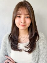 前髪美髪艶感ナチュラルカールエアリーカール外ハネボブ
