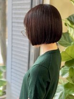 ハヤシ(HAYASHI) 美髪マロンベージュ外はねボブ似合わせカットくびれワンレンボブ
