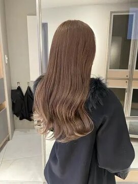 ヘアサロンガリカアオヤマ(hair salon Gallica aoyama) 柔かいマロンベージュ x ワンカールで大人ガーリーに☆