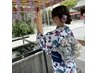 【数量限定/トレンド最先端！】浴衣レンタル+着付け+無料ヘアセット+小物