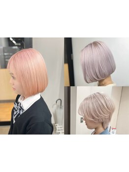 髪色をもっと自由に♪理想を最大限に楽しめる色味を表現☆透明感のあるブリーチカラーでなりたいを叶える！