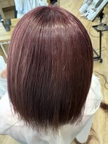 ラバフロー 小野原店(LAVA FLOW)&nbsp;茶久のWカラー（ブリーチ）ピンクベージュ