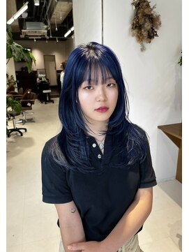 リル 茅ヶ崎(Liru:) 【河野凜】ざくざくフェイスレイヤー×ブルー