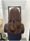 【広島韓国ヘア】韓国レイヤーカット×明るめブラウンカラー