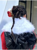 【chome】成人式ヘアセット