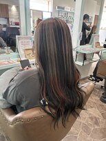 ヘアーディア みどり店(Hair...DiA)&nbsp;アンブレラカラーオレンジ