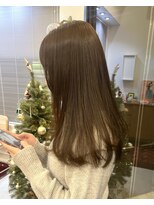 ヘアーアイスカルテット(HAIR ICI QUARTET)&nbsp;ワンカラーで作る明るめヘーゼルベージュカラー