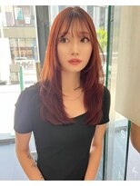 アクシス 栄店(`AXIS)&nbsp;ピンクベージュ/アンブレラカラー/クールショート/前髪/栄矢場町