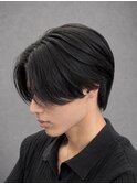 前下がりセンターパート