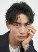 渋谷メンズパーマフェザーパーマシャドウパーマセンターパート