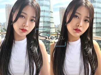 シエスタ バイ アンブルリュクス(siesta by amble luxe)の写真/【髪質改善×縮毛矯正】全国トップクラスな人気サロン《amble》傷んだブリーチ毛もサラサラに♪
