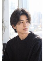 ユニオンデュオ 栄(Union Duo)&nbsp;メンズセンターパートミディ 動きのあるナチュラルスタイル