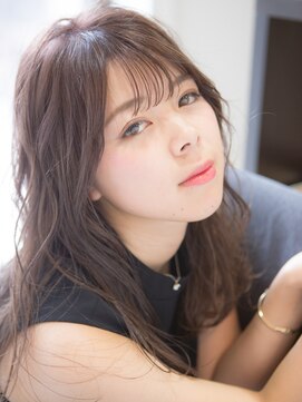 フラッグ ヘアー 天神西通り店(Flag HAIR) 透けバング☆ヌーディーカラー