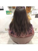 【お客様スタイル】ペールピンク×グラデーション