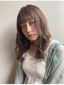 ブラウヘアアンドケア(care) カジュアルで色っぽいルーズなセミロング