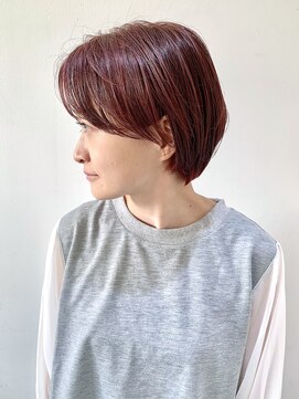 フォーク FOLK 【FOLK】ブリーチなしでもOK☆つやつやピンクショートボブ♪