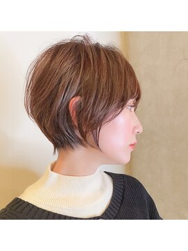 髪質改善と縮毛矯正の専門店 サンティエ(scintiller) 大人可愛い　小顔ナチュラルショートボブ30代40代50代