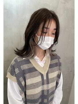 アンダーバーホワイトモデ 河内長野(_WHITE mode) ◎イヤリングカラーホワイトベージュ河内長野千代田