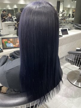 ジンジャー(GINGER) 新髪質改善×トリートメント×ブリーチ×ブルーブラック