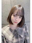 10代20代30代40代 ワンカールの大人かわいい水平ボブ