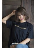 【carin 横浜】大人かわいい無造作グレージュボブ/ショートボブ