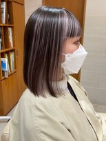 マックス フォー ヘアー(MAX FOR HAIR) 【デザインカラー】綺麗なボブ×高めインナーカラー◎