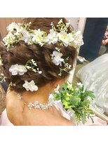 ドットヘアー(. hair) フラワーウェディングセット