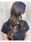 【打越】ロング×プラチナグレージュ