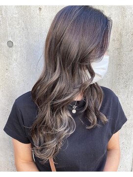 グロウバイニューヨークニューヨーク(Grow by NYNY) 【打越】ロング×プラチナグレージュ