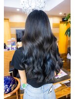 ヘアーメイク ダンス(hair make DANCE)&nbsp;プルエクステ 最近、ブルーブラックが人気です！！