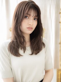 カバーヘア ブリス 戸田公園西口店(COVER HAIR bliss)&nbsp;モテ髪アッシュオリーブレイヤーロングa戸田公園20代30代40代