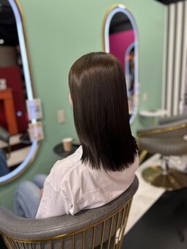 ルフレ 新宿本店1st(Reflet) オリーブアッシュ/髪質改善