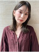 ミディアム/レイヤーカット/シースルーバング/顔周りカット/銀座