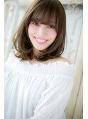 *mod's天神*クロスパーマOK  くせ毛風ゆるふわ抜け感ロブヘアー