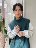 ハニーシブヤ(HONEY shibuya)&nbsp;ナチュラルセンターパートショート刈り上げなし３