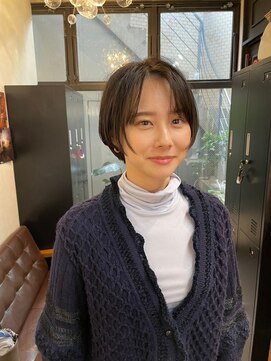 アッセンブル(ASSEMBLE) ショートボブ/ショート/黒髪ショートボブ/小顔カット