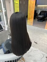 ロンドルーチェ 心斎橋(Lond luce)&nbsp;ダークアッシュ/ミディアムレイヤーカット［髪質改善/縮毛矯正］