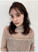 大人ロングヘア/巻き髪／シークレットバング