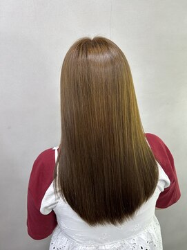 人にやさしく ドライヤーで乾かしただけのぷるぷるロングヘアー