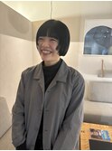 コンパクト前上がりボブ