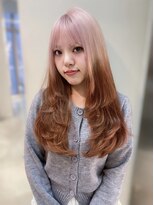 アクシス 栄ガスビル店(`AXIS) 【 HIYORI 】" pink × beige ルーツカラー "