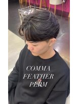 アッドバイケーツー 心斎橋(add by k-two Men's)&nbsp;コンマフェザーパーマ/センターパート